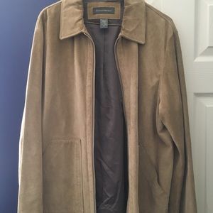 Banana Republic brown leather jacket.